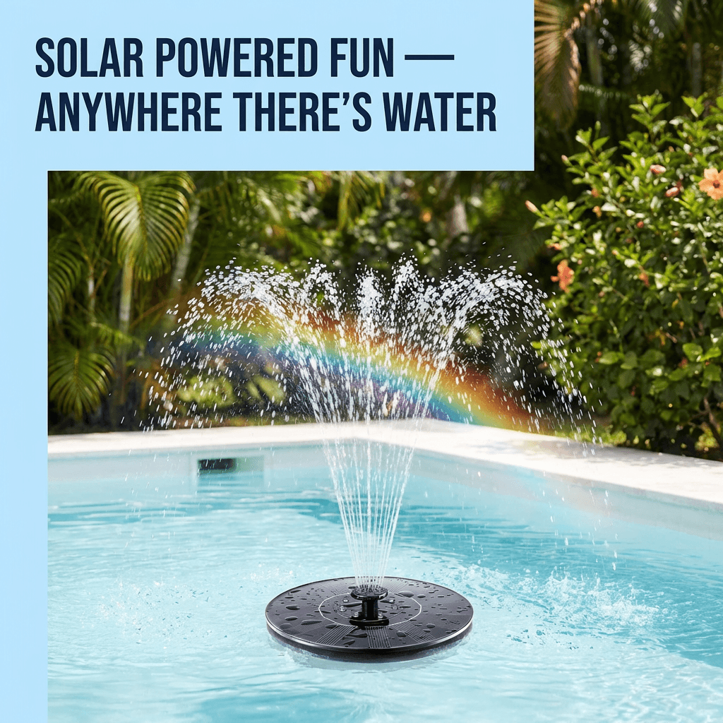 BUBBLOO™ Solar Powered Outdoor Fountain